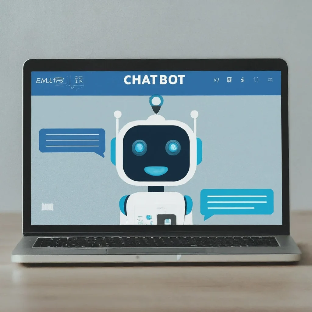 AI Chatbot on a desktop device screen